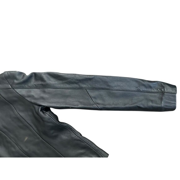 Ying Ying of Nevada Black Leather Jacket Studded Sz S Grunge Goth Y2K Rare Biker - Picture 12 of 16